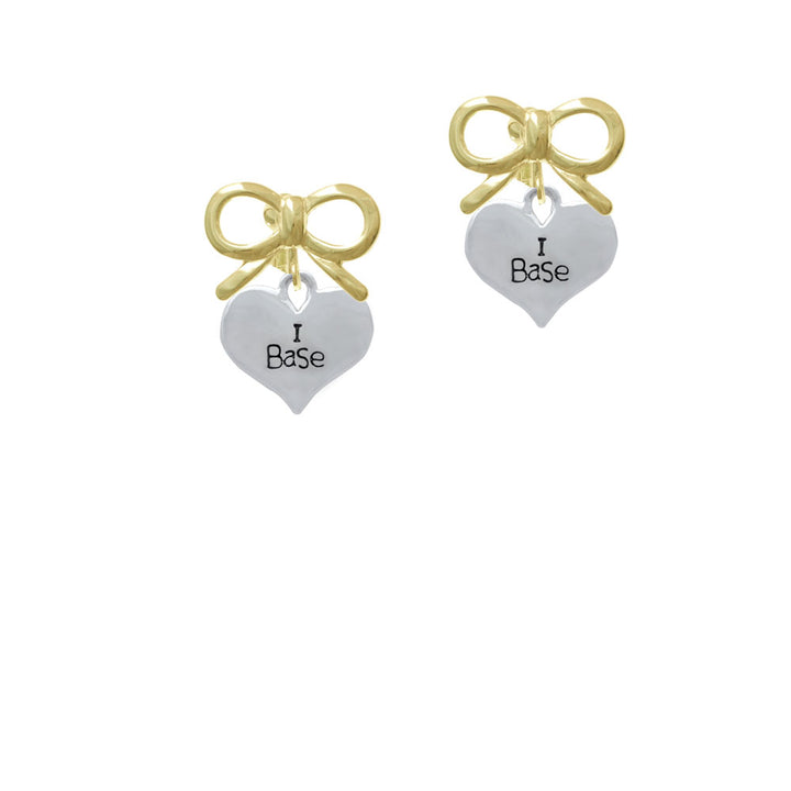 I Base Heart Crystal Clip On Earrings Image 10