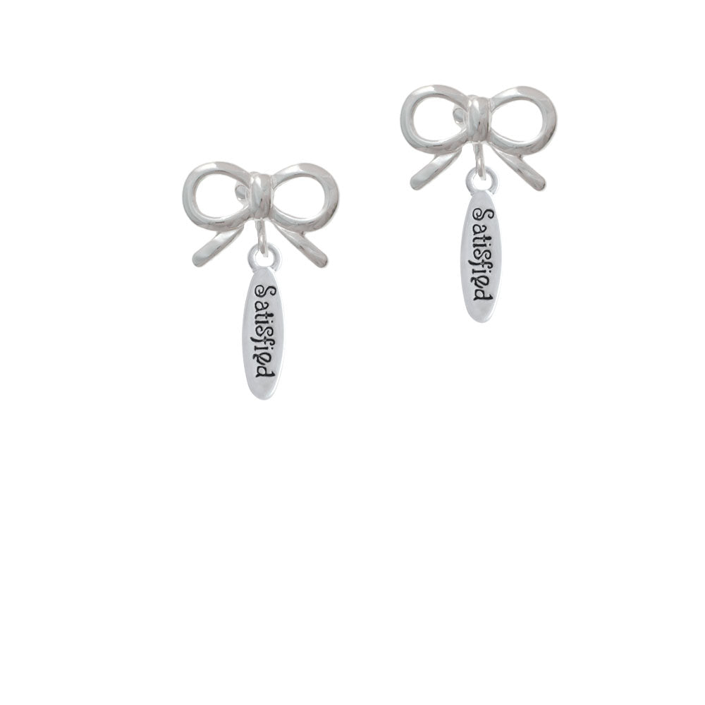 Satisfied Oval Crystal Clip On Earrings Image 9