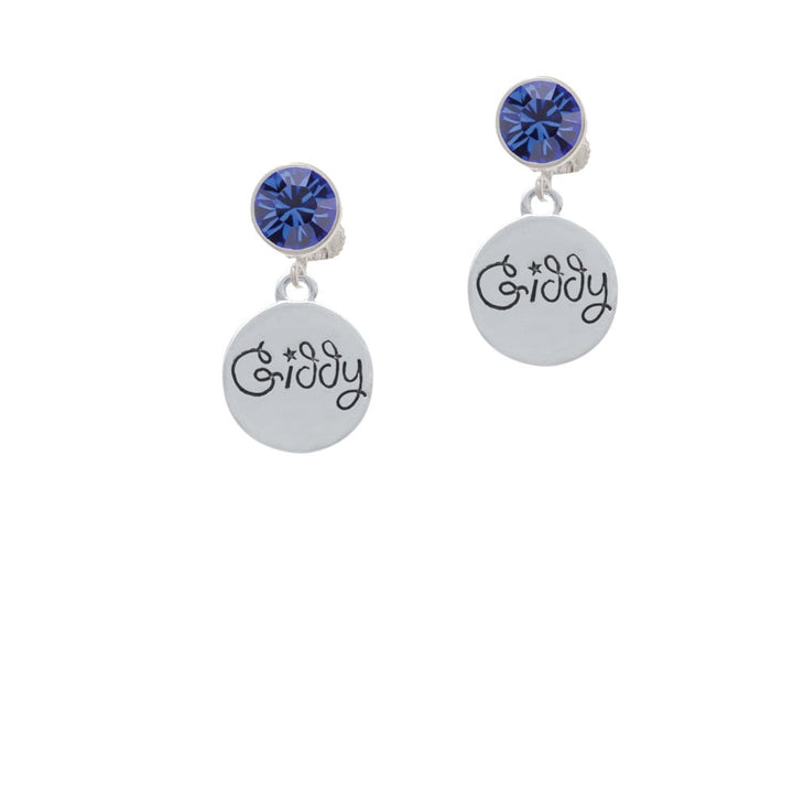 Giddy Circle Crystal Clip On Earrings Image 7