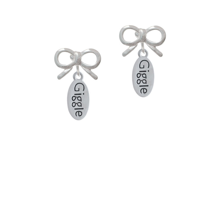 Giggle Oval Crystal Clip On Earrings Image 9