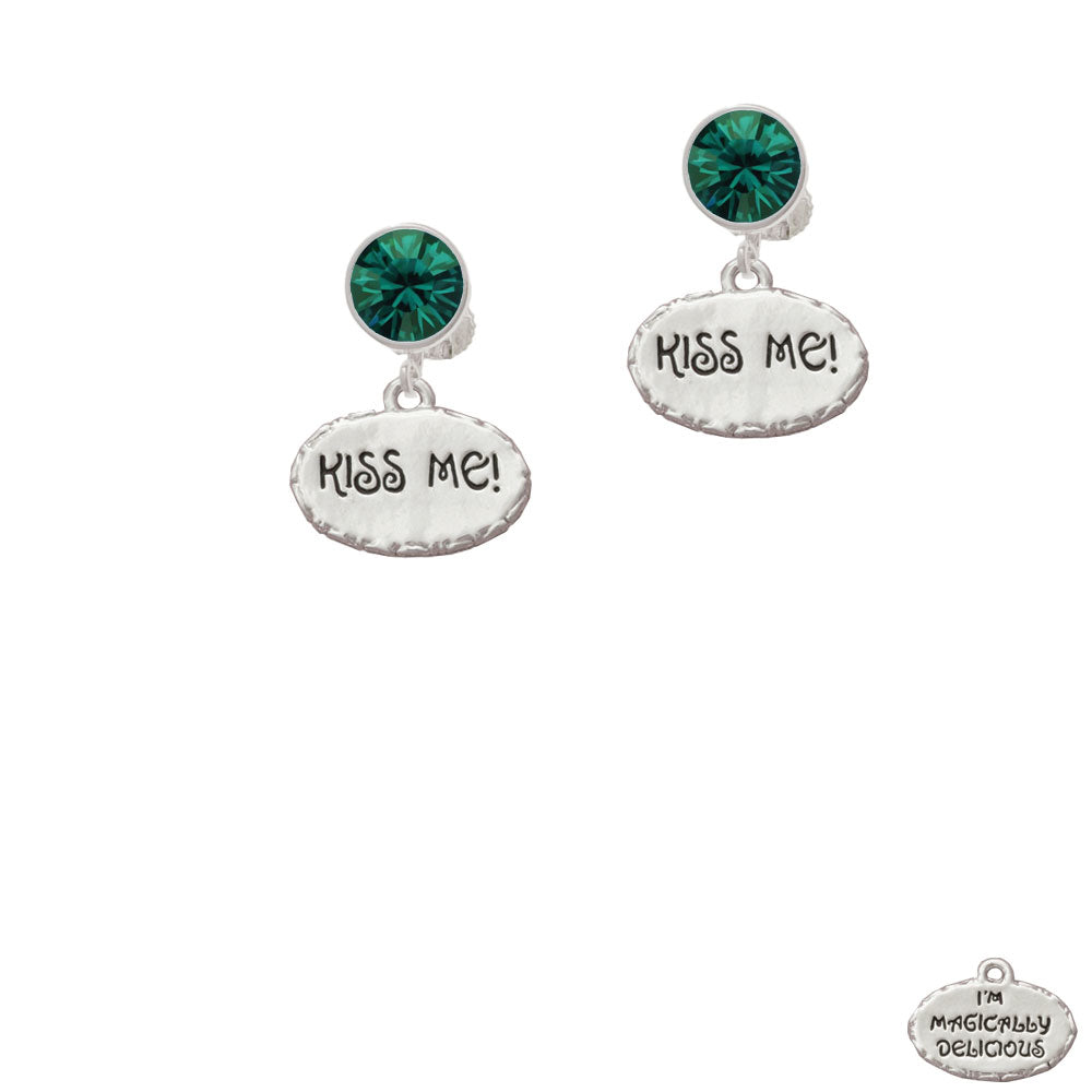 Kiss Me Im Magically Delicious Crystal Clip On Earrings Image 6