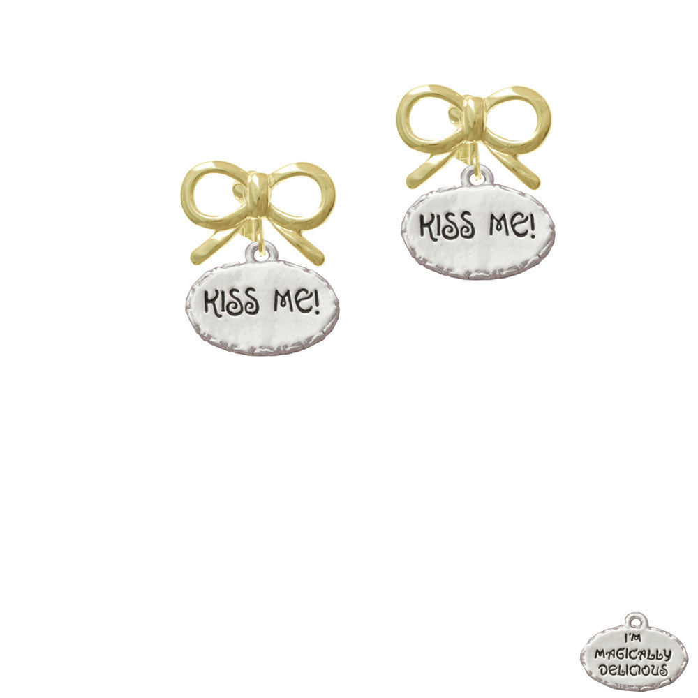 Kiss Me Im Magically Delicious Crystal Clip On Earrings Image 10