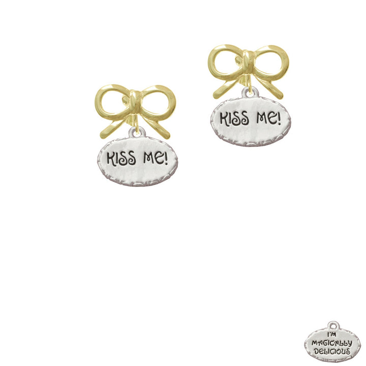 Kiss Me Im Magically Delicious Crystal Clip On Earrings Image 10