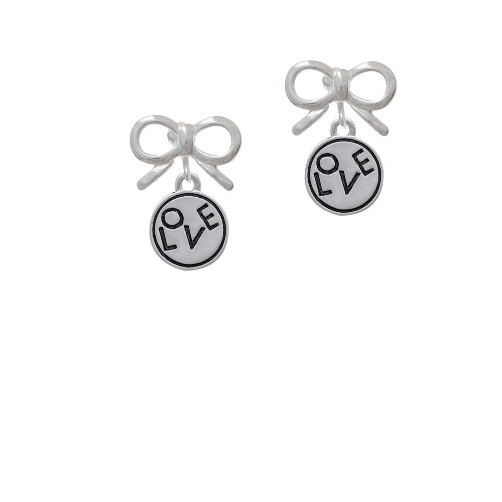 Love in Circle Crystal Clip On Earrings Image 9