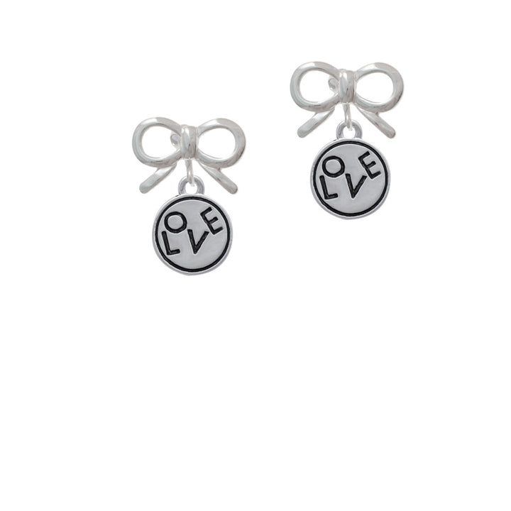 Love in Circle Crystal Clip On Earrings Image 9