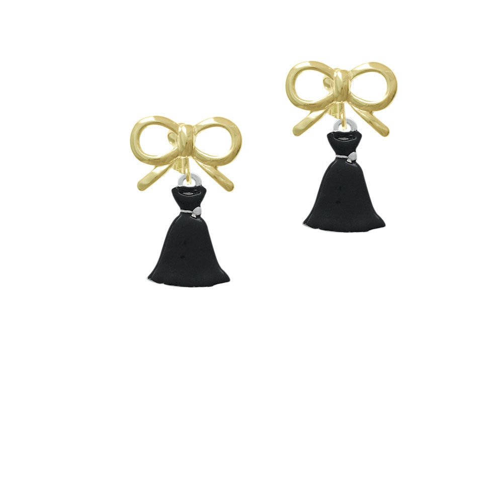 Black Dress Crystal Clip On Earrings Image 10