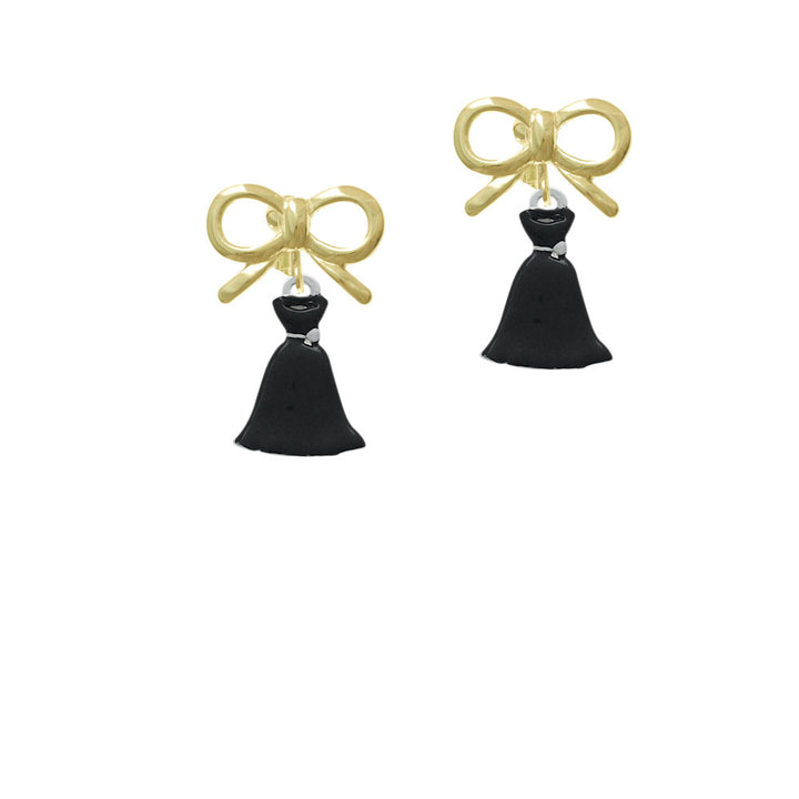 Black Dress Crystal Clip On Earrings Image 10