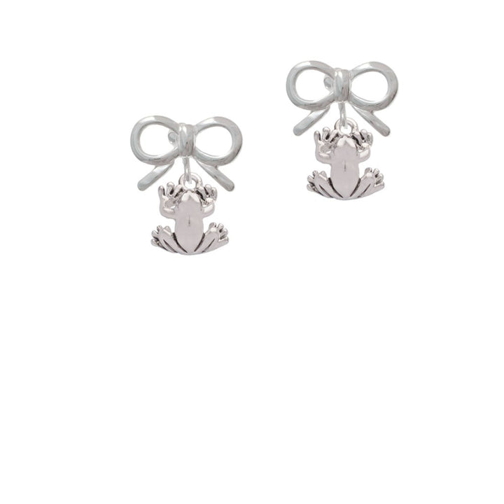 Small Frog Crystal Clip On Earrings Image 9