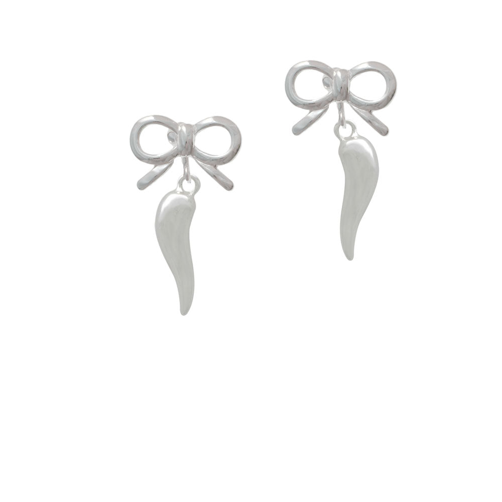 Good Luck Italian Horn Crystal Clip On Earrings Image 9