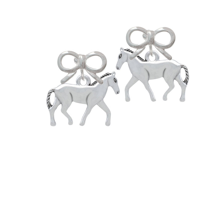 Walking Horse Crystal Clip On Earrings Image 9