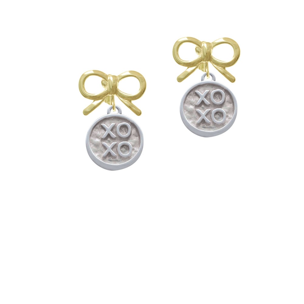 XOXO - Round Seal Crystal Clip On Earrings Image 10