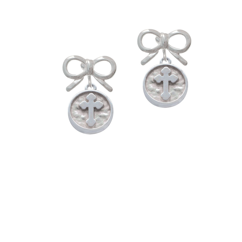 Botonee Cross - Round Seal Crystal Clip On Earrings Image 9