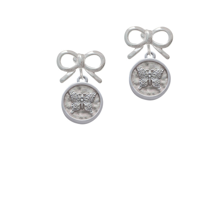 Butterfly - Round Seal Crystal Clip On Earrings Image 9