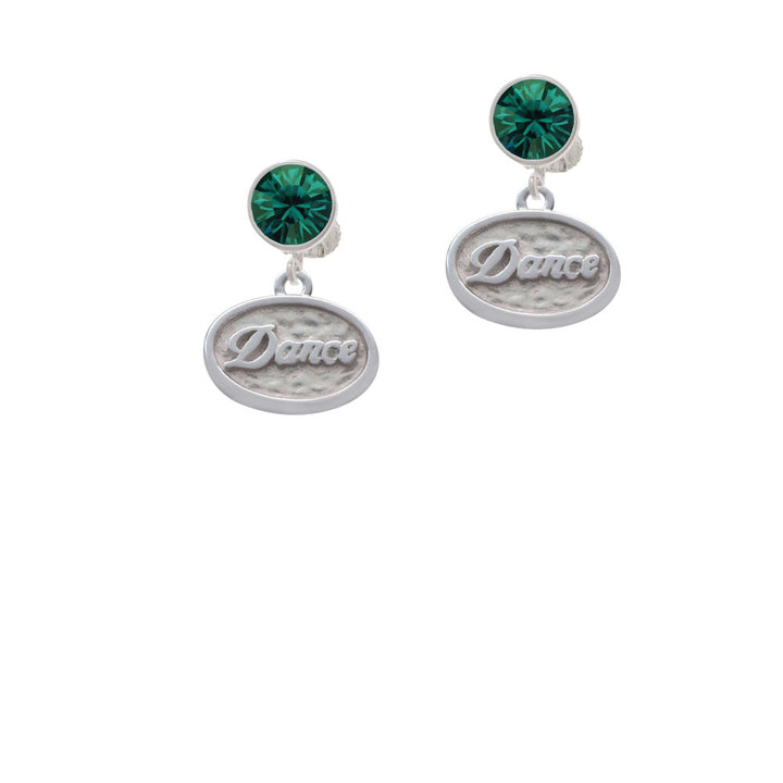 Dance - Oval Seal Crystal Clip On Earrings Image 6