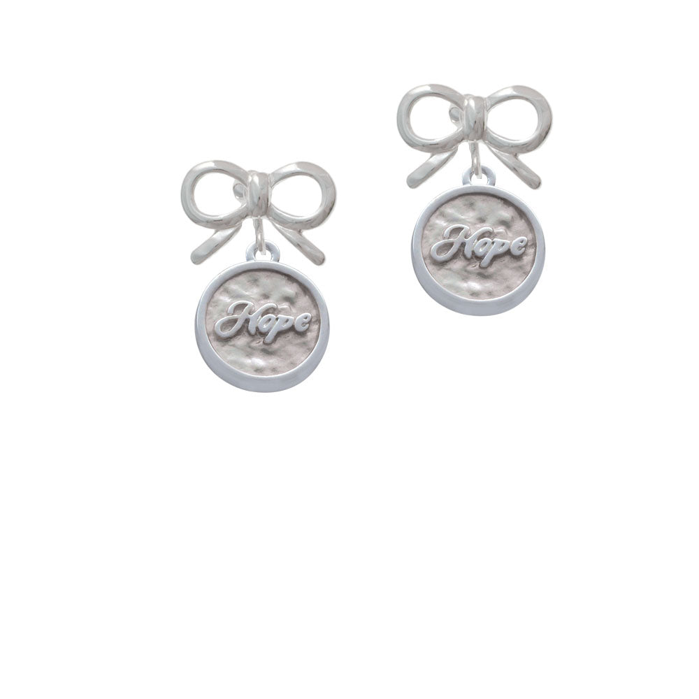 Hope - Round Seal Crystal Clip On Earrings Image 9