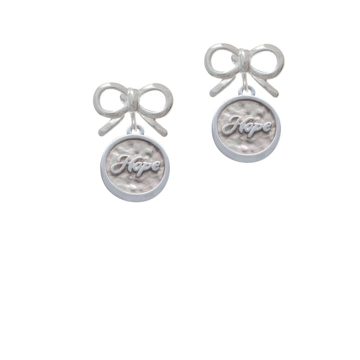 Hope - Round Seal Crystal Clip On Earrings Image 9