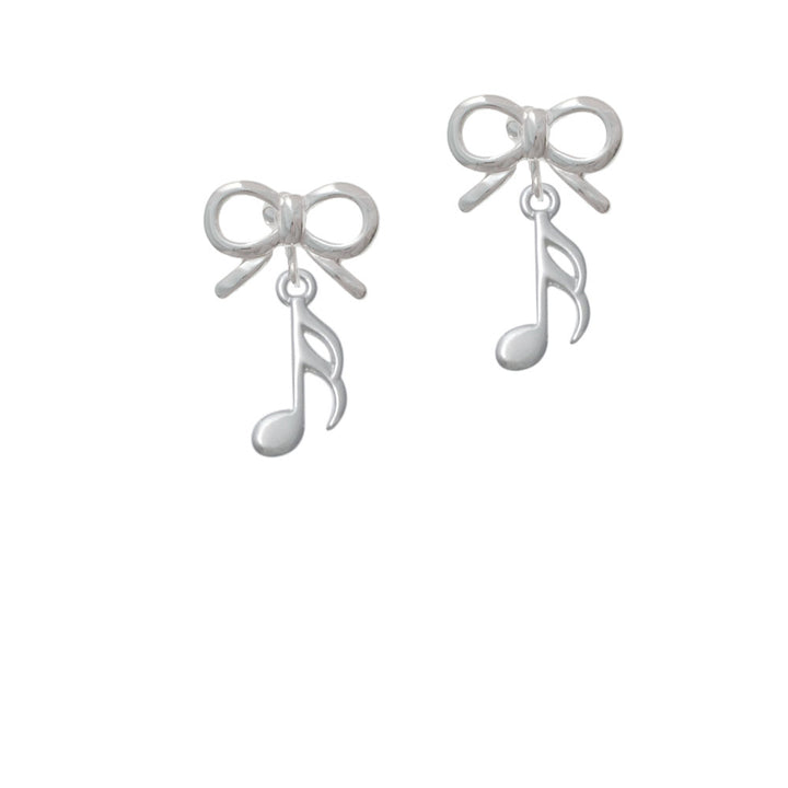 Sixteenth Note Crystal Clip On Earrings Image 9