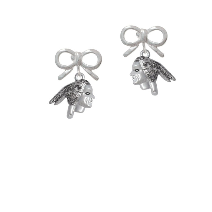 Indian Head Crystal Clip On Earrings Image 9