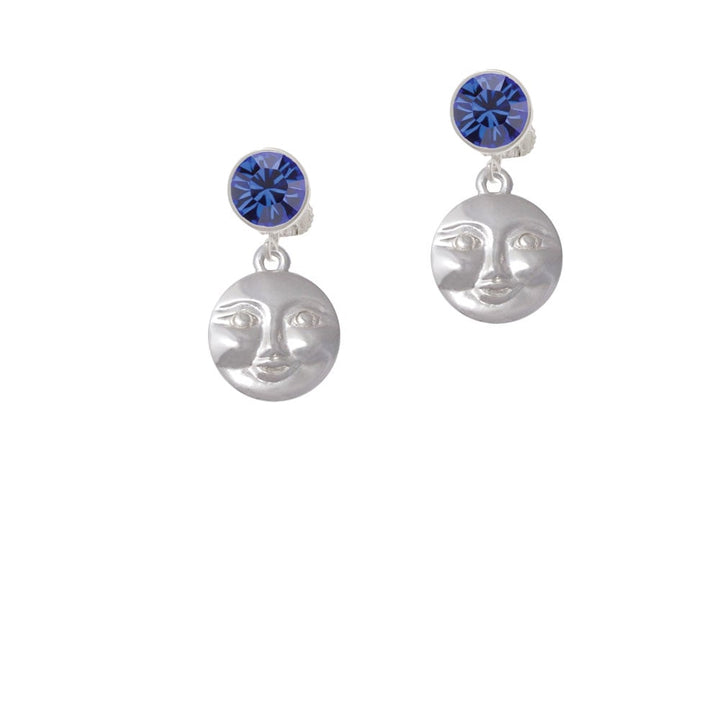 Happy Moon Crystal Clip On Earrings Image 7