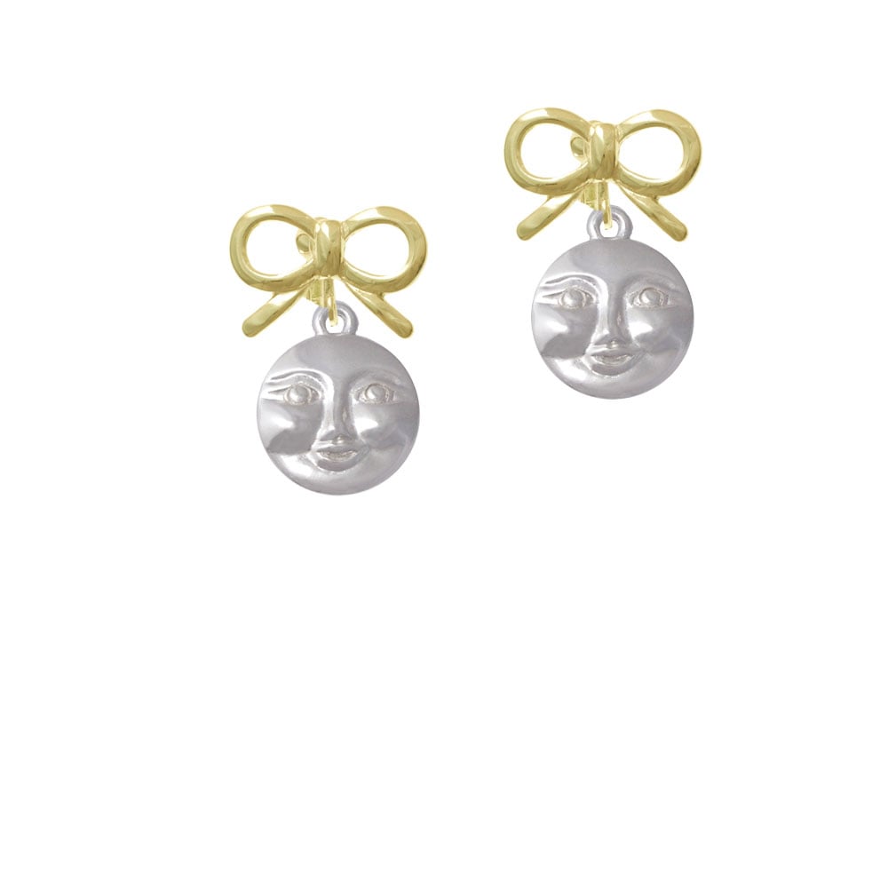 Happy Moon Crystal Clip On Earrings Image 10