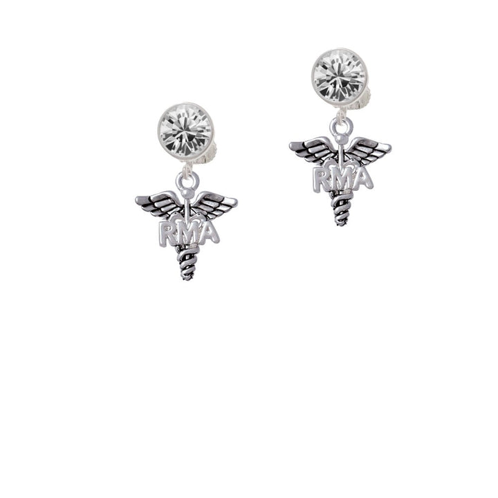 Caduceus - RMA Crystal Clip On Earrings Image 1