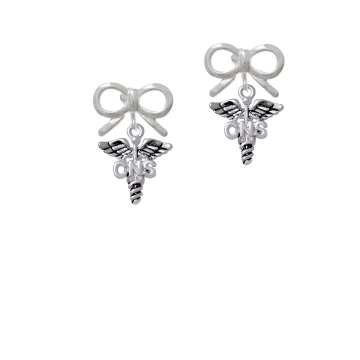 Caduceus - CNS Crystal Clip On Earrings Image 9