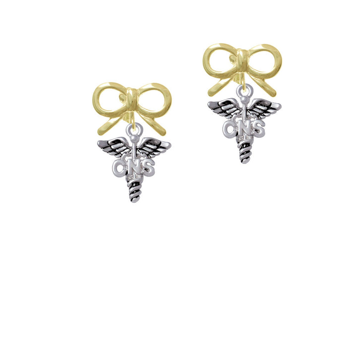 Caduceus - CNS Crystal Clip On Earrings Image 10