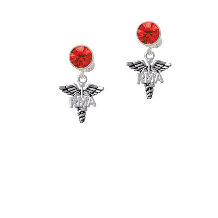 Caduceus - RMA Crystal Clip On Earrings Image 4