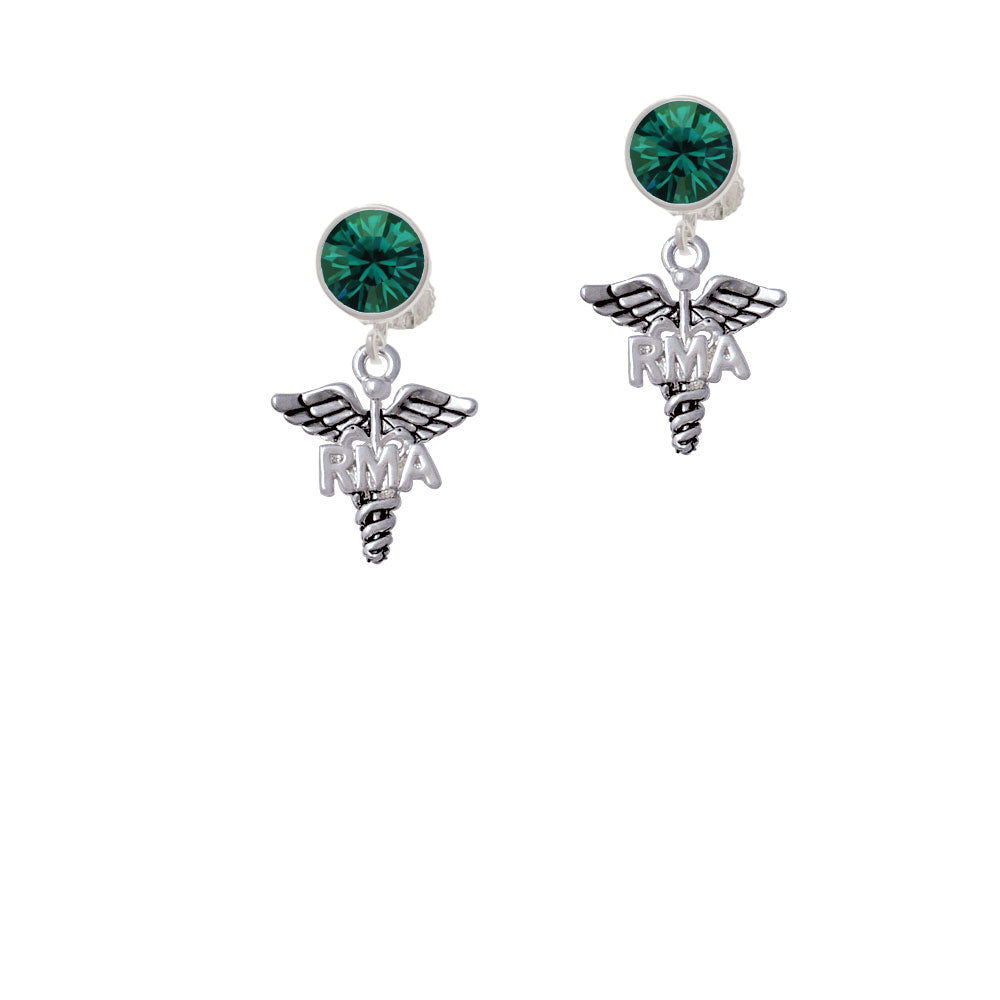 Caduceus - RMA Crystal Clip On Earrings Image 6