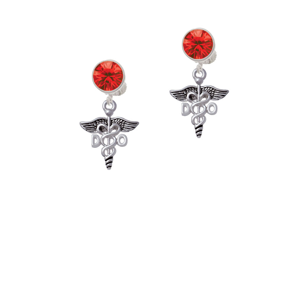 Caduceus - DO Crystal Clip On Earrings Image 4