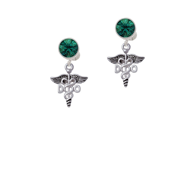 Caduceus - DO Crystal Clip On Earrings Image 6