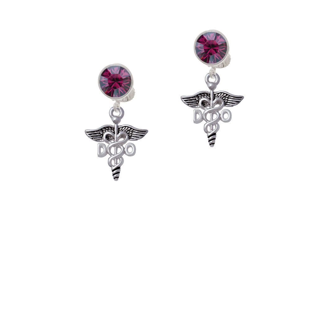 Caduceus - DO Crystal Clip On Earrings Image 8