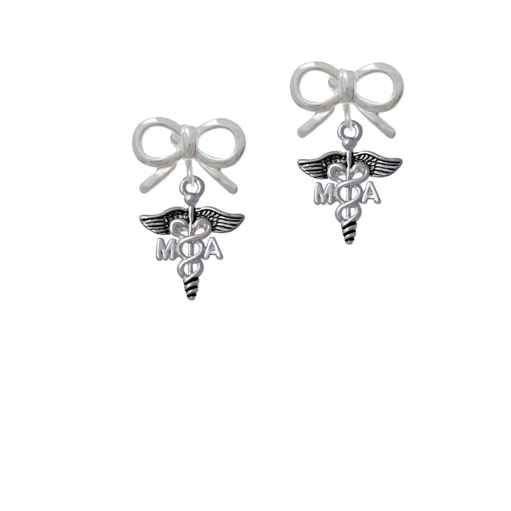 Caduceus - MA Crystal Clip On Earrings Image 9