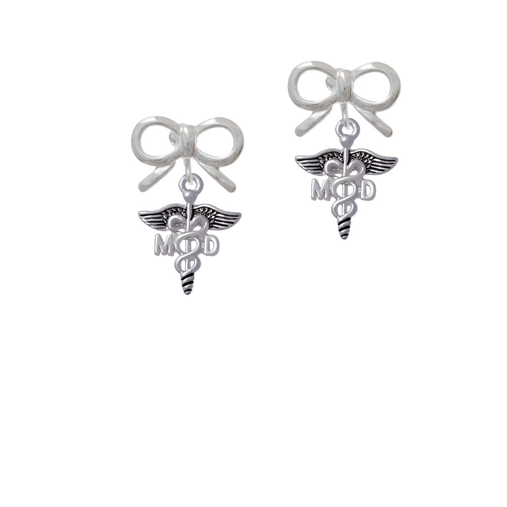 Caduceus - MD Crystal Clip On Earrings Image 9