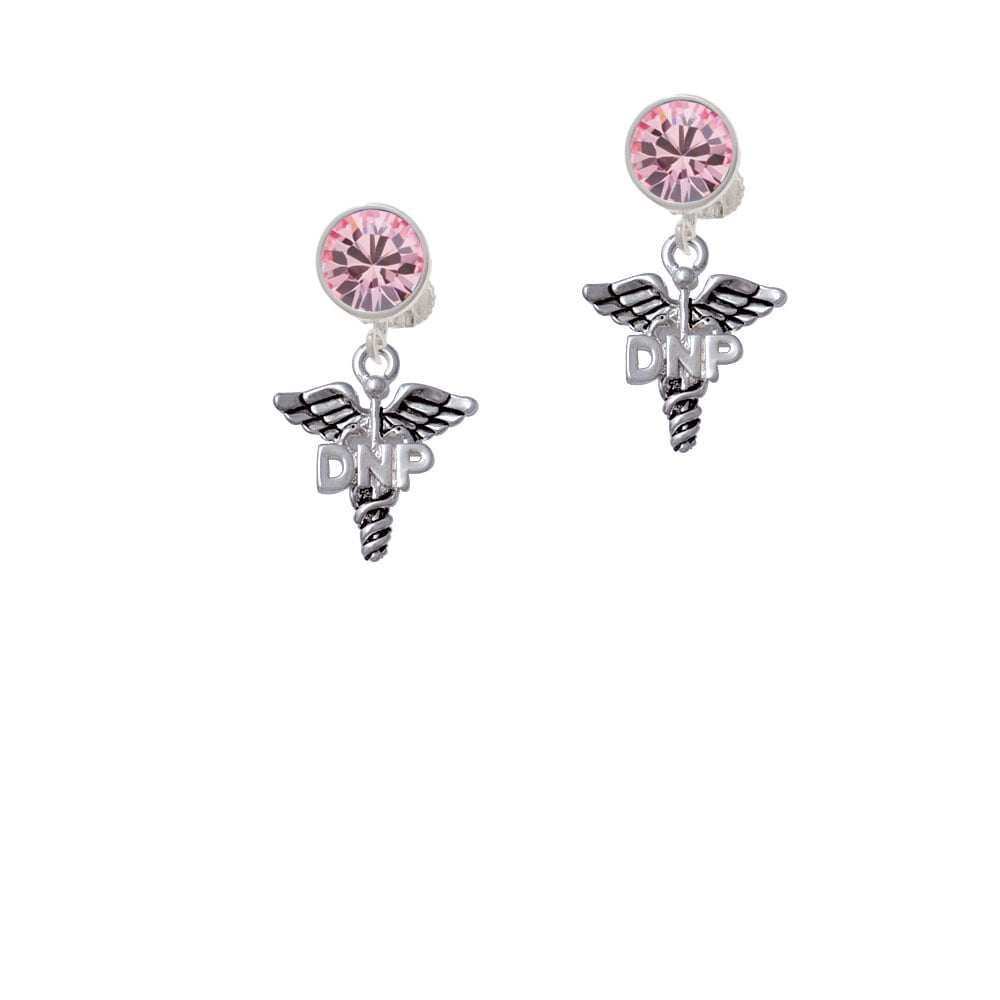 Caduceus - DNP Crystal Clip On Earrings Image 1