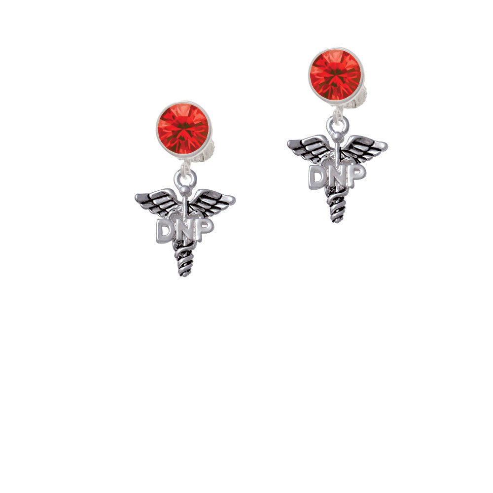 Caduceus - DNP Crystal Clip On Earrings Image 4