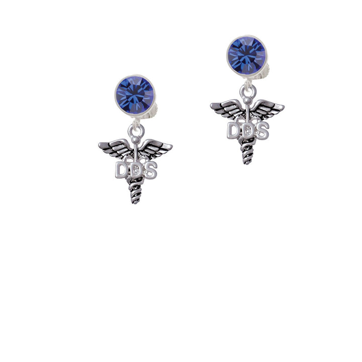 Caduceus - DDS Crystal Clip On Earrings Image 7