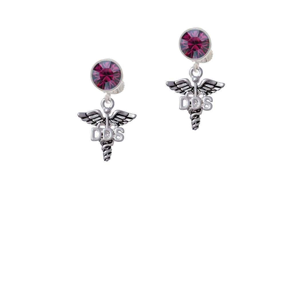 Caduceus - DDS Crystal Clip On Earrings Image 8