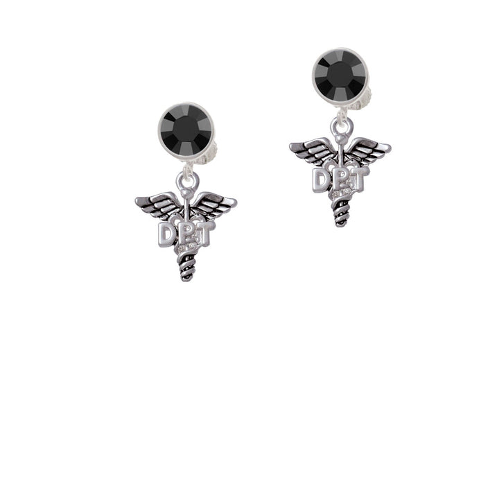 Caduceus - DPT Crystal Clip On Earrings Image 3