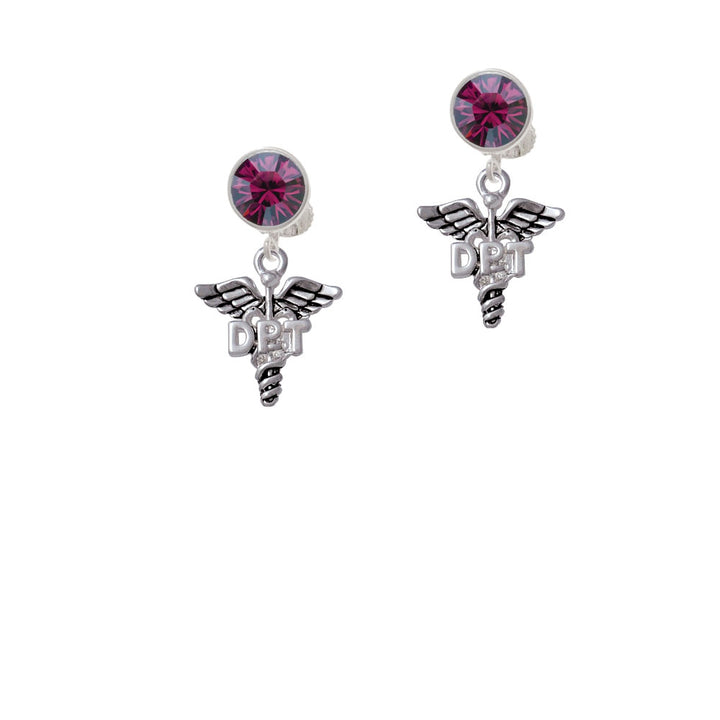 Caduceus - DPT Crystal Clip On Earrings Image 8