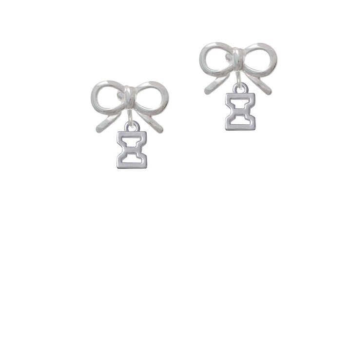 Small Greek Letter - Xi - Crystal Clip On Earrings Image 9