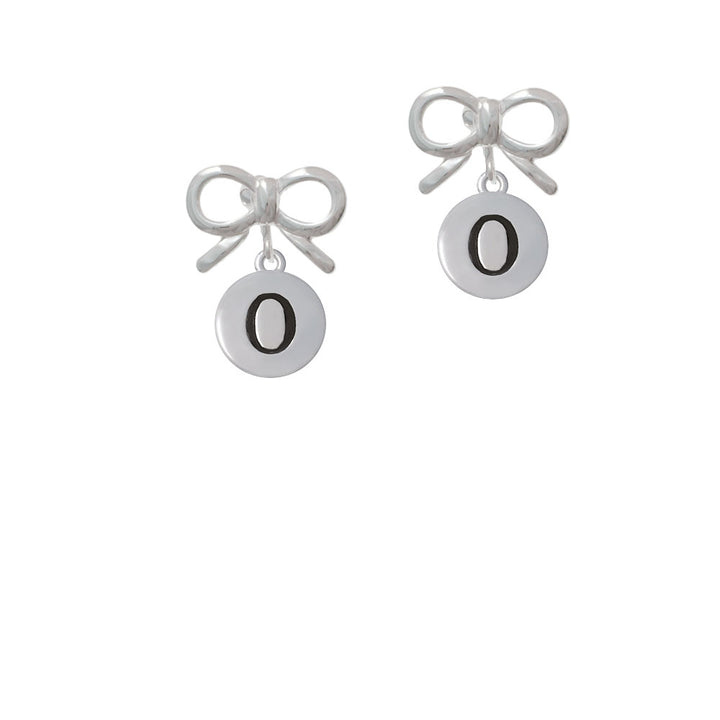 Capital Letter - O - Pebble Disc - Crystal Clip On Earrings Image 9