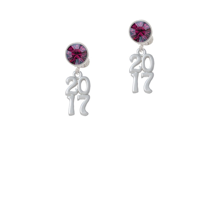 Vertical Year - 2017 - Crystal Clip On Earrings Image 8