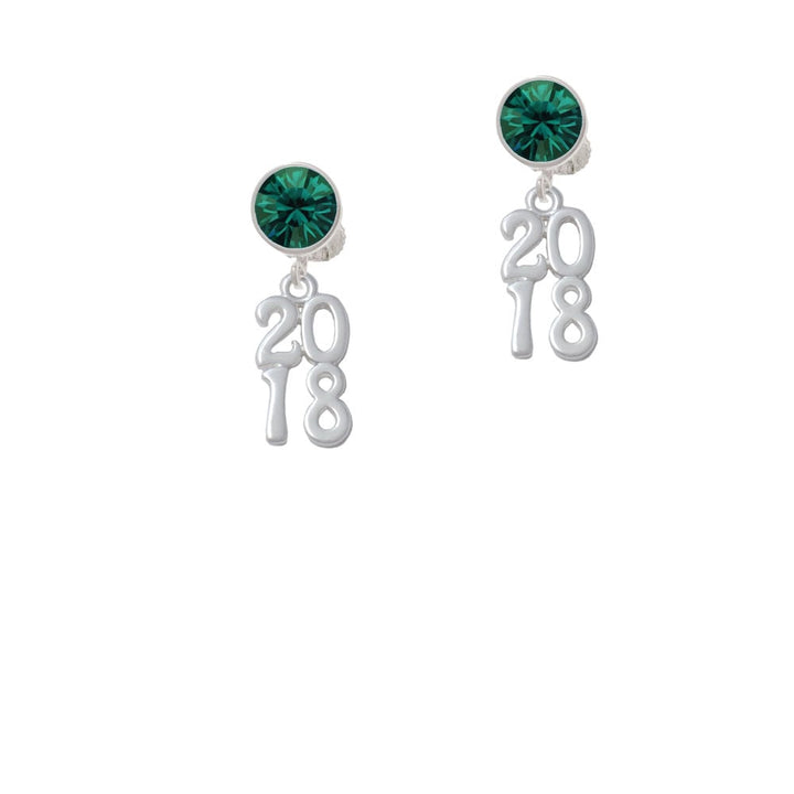 Vertical Year - 2018 - Crystal Clip On Earrings Image 6