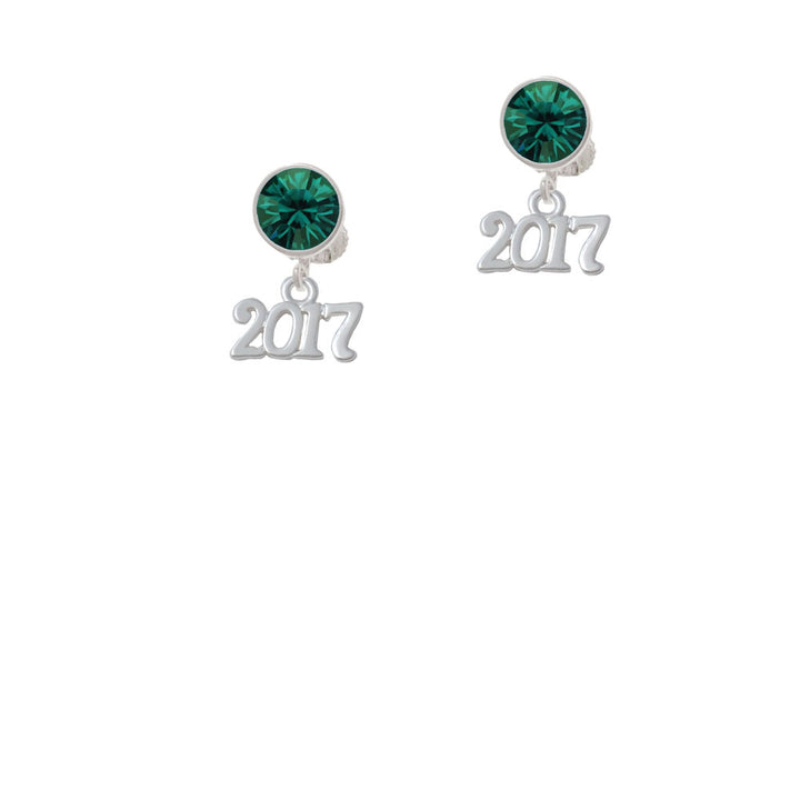 Horizontal Year - 2017 - Crystal Clip On Earrings Image 6