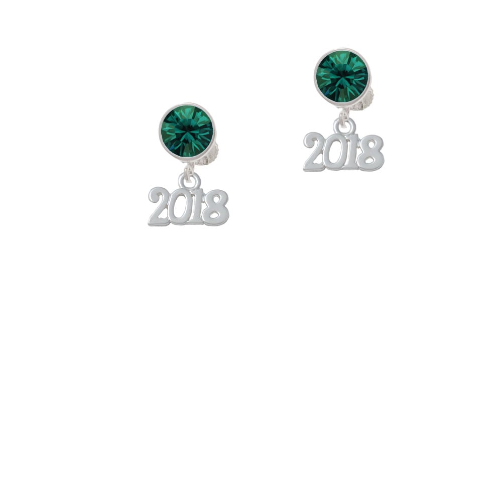 Horizontal Year - 2018 - Crystal Clip On Earrings Image 6