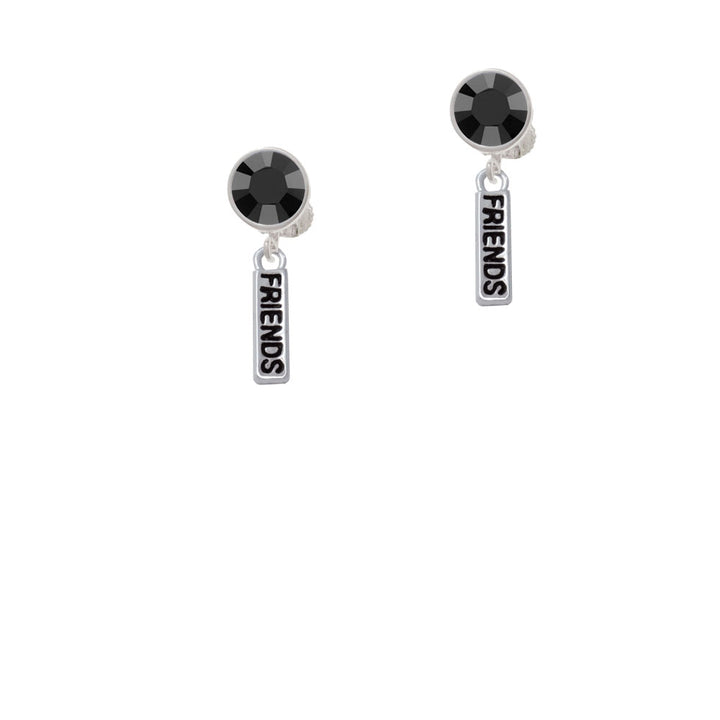 Friends Crystal Clip On Earrings Image 3