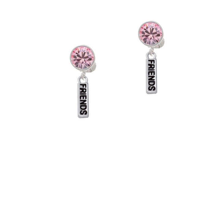 Friends Crystal Clip On Earrings Image 4