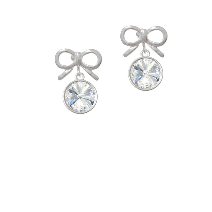 12mm Crystal Rivoli - Clear Crystal Clip On Earrings Image 9