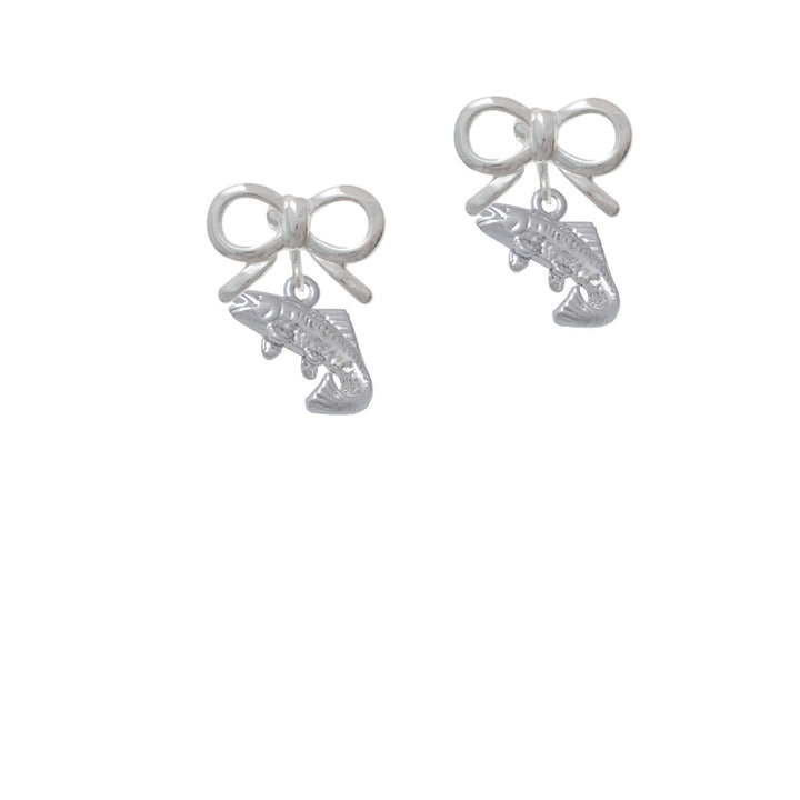 Jumping Trout Crystal Clip On Earrings Image 9